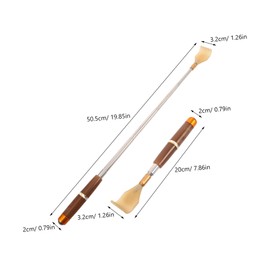 Beavorty Extendable Plastic Back Scratcher Telescopic Back Massager Tool for Easy Itching Relief and Comfort
