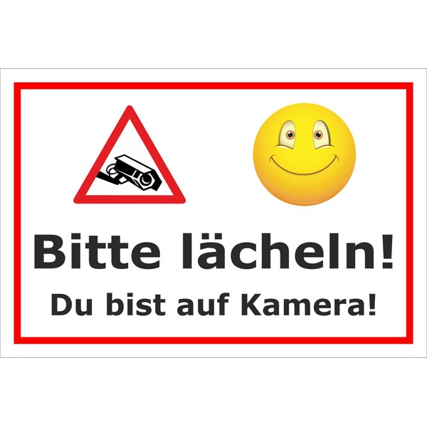 Melis-Folienwerkstatt S00348-016-B 20 VAR Sign - Du bist auf Kamera