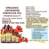 Organic HIBISCUS OIL (Hibiscus Sabdariffa) JAPANESE 100 Pure Natural VIRGIN