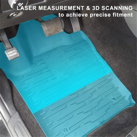 KIWI MASTER Floor Mats & Cargo Liner for 2013-2015 Jeep Grand Cherokee Accessories Replace OEM 82214879 82212085 All Weather Mat Front Rear 2 Row Seat Trunk TPE Slush Liners Black