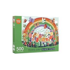 Imaginary Journey Pollinator Playground 500 Piece Puzzle by BADGE BOMB