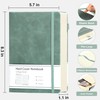 CAGIE Notebook A5 Lined 320 Pages Thick Diary Hardcover Journal
