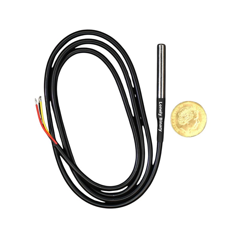 Lonely Binary 3-Pack DS18B20 Waterproof Temperature Sensors with Breakout Boards