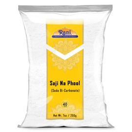 Rani Saji Na Phool (Soda Bi-Carbonate) 7oz (200g) ~ Used for cooking, NON-GMO | Kosher | Indian Origin | Gluten Friendly
