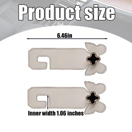 KHGUZ Bling Car Seat Headrest Hooks, 2PCS Butterfly Crystal Vehicle Hanger Holder for Storage Bag Purse, Diamond Rhinestone Auto Hanging Organizer Accessories, Universal for SUV, Sedan, Truck (Beige)