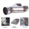 Richeer 3 to 2.5 inch Exhaust Tip Y Pipe, 3"