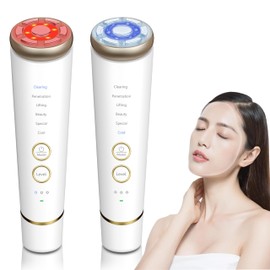 [Reiwa 6 Years] Facial Beauty Device, RF Hot and Cold Facial Beauty Device, Lift Up Ion Derivation, Ion Induction, EMS Small Current, Hot and Cold Care, Cooling Sensation Function, Light Esthetics, 6