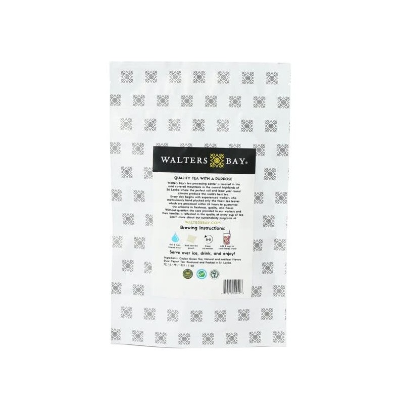 Walters Bay Mango Passion Fruit Green Iced Tea, 12 Quart