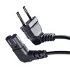 Shortix Short Power Cable (Power Cable with Angled Euro Flat