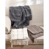 SARO LIFESTYLE TH027.GY5060 Sevan Collection Geometric Design Throw Blanket, Grey,
