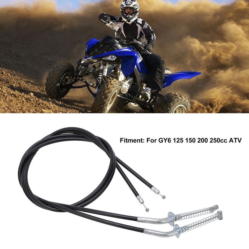 2pcs ATV Front Brake Cable High Strength Steel Rugged Structure