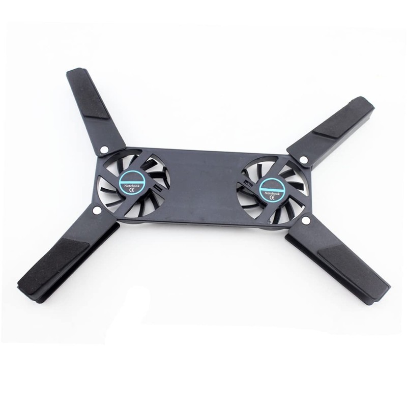 CAXUSD Laptop Cooler Dual Fan Radiator Notebook Cooling Pad Gaming