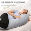 Momcozy Pregnancy Pillows for Side Sleeping, J Shaped Maternity Body