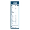 Bosch Wiper Blade Rear H309, Length: 300mm – Rear Wiper
