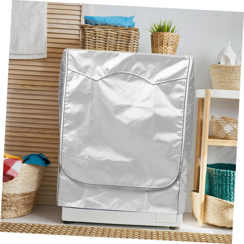 Operitacx Durable Washer Dryer Cover Dustproof Protective Cover for Washing