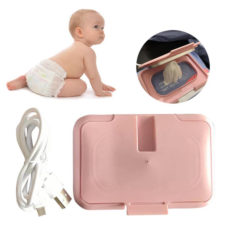 Baby Wipes Heater Baby Wet Wipes Warmer Portable USB Powered