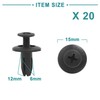 ACROPIX Car Trim Door Panel Fixing Clip Rivet Fastener Universal