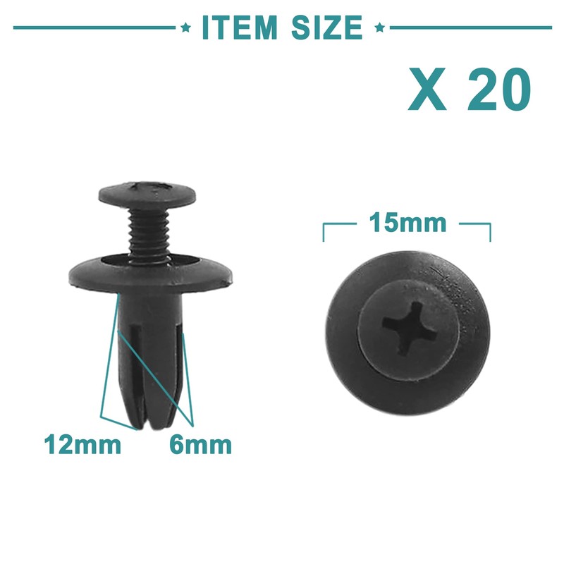 ACROPIX Car Trim Door Panel Fixing Clip Rivet Fastener Universal
