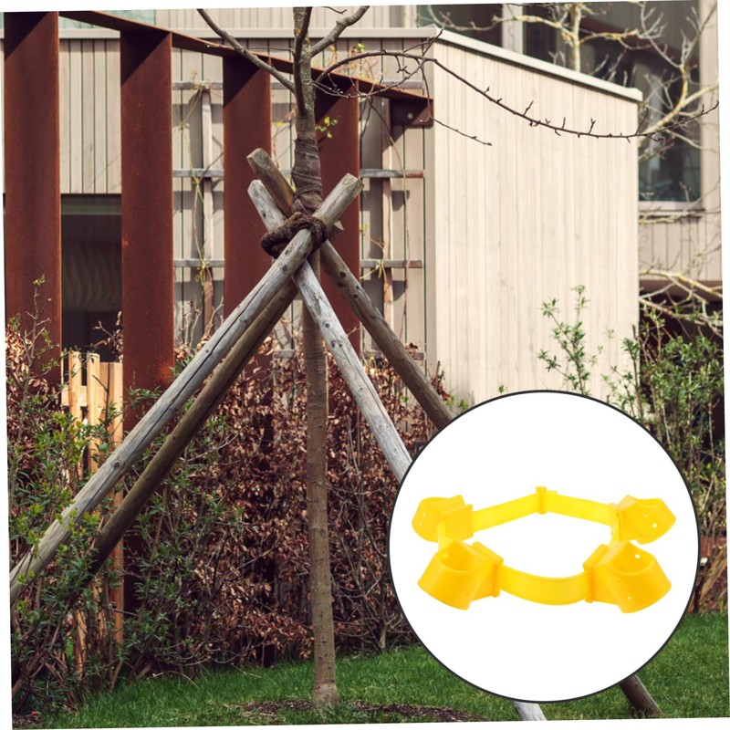 IWOWHERO 4Pcs Tree Support Bracket Straps for Stabilizing Trees Wind