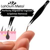 LahGum Metal Super Sharp Pointed Tweezers - Precision Fine Point