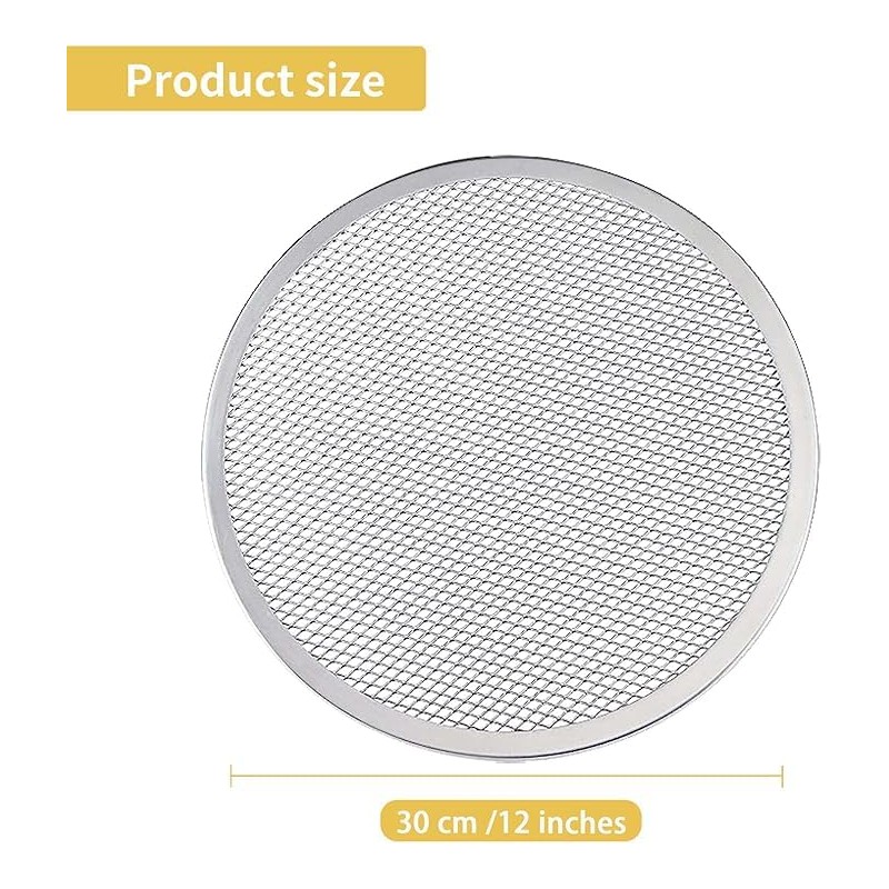 WeeGoo 4 Pack 12 inch Pizza Screen for Oven Non