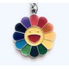 Enamel Smiley Face Sunflower by Murakami Keychain