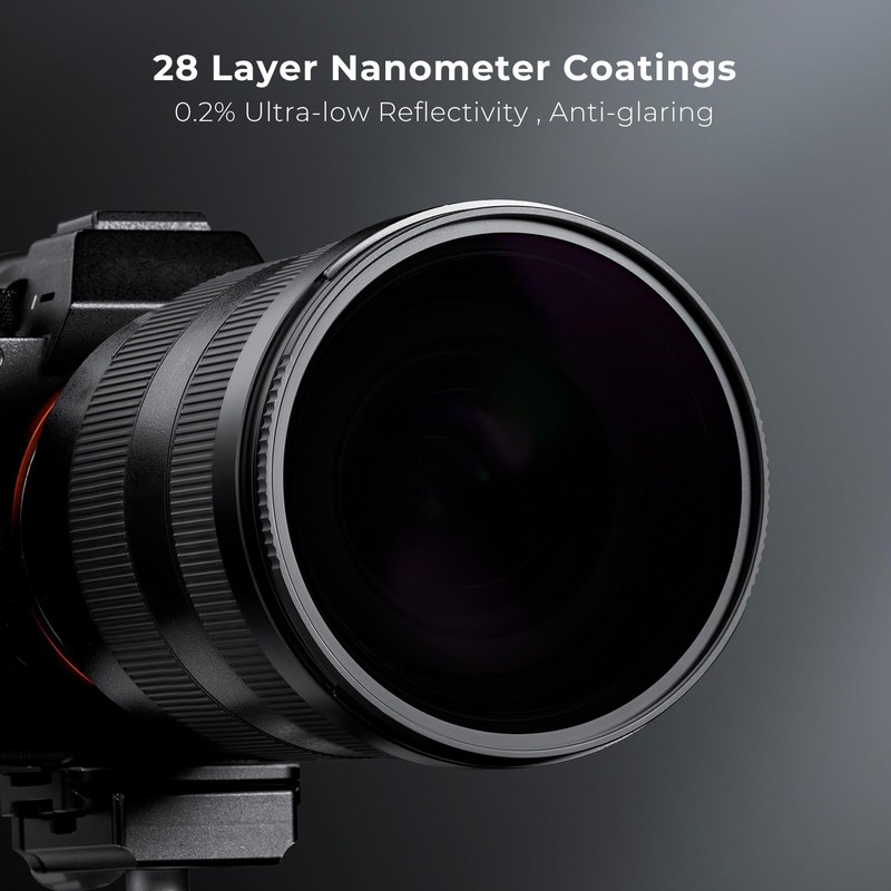 K&F Concept 55mm ND100000 Filter, 16.6 Stop Fixed ND Optical