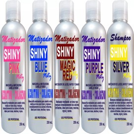 VIVONATURAL Kit De Matizadores Azul, Morado, Plata, Rojo, Rosa 250 C/u