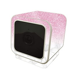 MightySkins Glossy Glitter Skin Compatible with Wyze Cam V3 - Marble Glitz | Protective, Durable High-Gloss Glitter Finish | Easy to Apply and Change Styles | Made in The USA