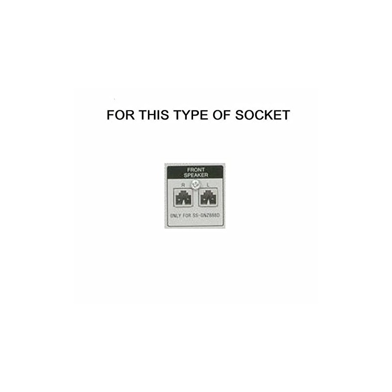 Câbles d'enceintes 2X Red Gray White Connector Speaker Sound Wires