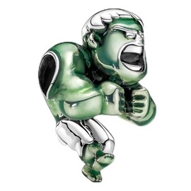 ZURWTCH Fit Women Bracelet Necklaces Fashion Gifts 925 Sterling Silver DIY Jewelry (Hulk Charm)