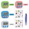 TNSLAND Set of 4 Digital Kitchen Timer, Stopwatch Children, Timer