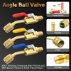 Tujoe 12 Pcs Air Conditioning Refrigerant Compact Ball Valve Coupler