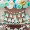 Easy Joy Mint Birthday Decoration, Happy Birthday Garland, Green Gold