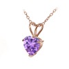 Plata de Ley Chapados en oro rosa imitación Gemstone 7