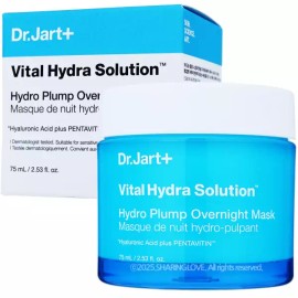 Dr. Jart+ 닥터자르트 바이탈 하이드라 솔루션 하이드로 플럼프 오버나이트 마스크 75ml 수분팩 Dr. Jart+ Vital Hydra Solution Hydro Pump Overnight Mask 75ml Hydrating Mask Pack