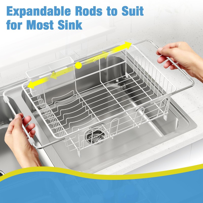 JASIWAY Dish Drying Rack in Sink, Small Dish Drainers for