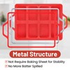 CAKETIME Mini Loaf Pans, Metal Reinforced Frame Silicone Mini Bread