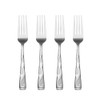 Oneida Tuscany Everyday Flatware Dinner Forks, 0.55 LB, Metallic