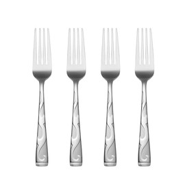 Oneida Tuscany Everyday Flatware Dinner Forks, 0.55 LB, Metallic