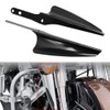 Gloss Black Front Fork Mount Wind Deflectors Windshield for 1995-2023