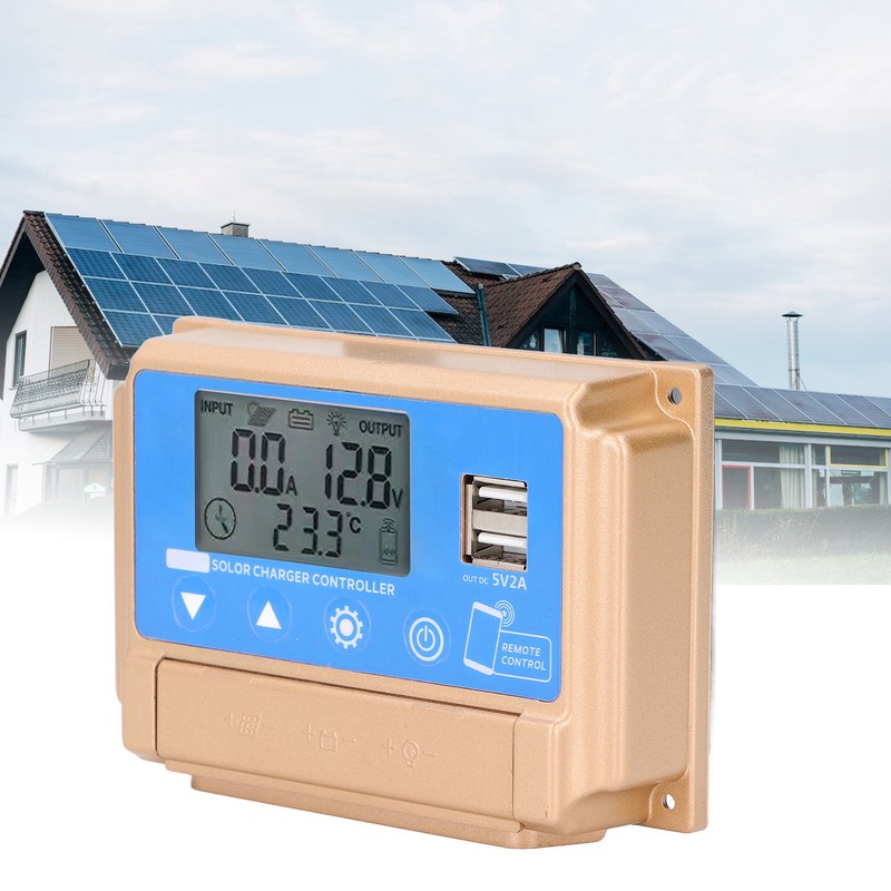 12V 24V MPPT Solar Controller Dual USB 5V 2A Output