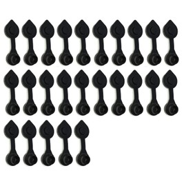 JSP Manufacturing 25 Pack Universal Black Fuel Gas Can Jug Replacement Vent Cap Compatible with Chilton Briggs Rotopax