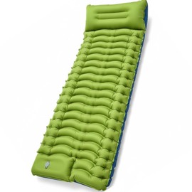 Camping Sleeping Pad, Sleeping Pads with Built-in Foot Pump and Pillow,Ultralight Camping Mat Gear for Outdoor Hiking