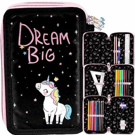 Paso PP23UI-023 Unicorn 2 Pencil Case Multi-Coloured