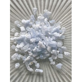 Blue Calcite - Medium Chips no Powder - 100% Blue Calcite Life+Love! Protection Clears Negative Energies! med (4 Ounces (1/4 Pound))