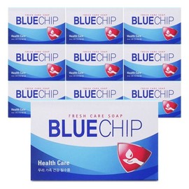 Aekyung Blue Chip Healthcare Soap 100g x 10 Face Wash Soap Beauty / 애경 블루칩 헬스케어 비누 100g x 10개 세수비누 미용