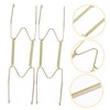 Operitacx 5pcs W-Shaped Spring Plate Hangers Wall Mount Coat Rack