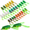 Goture Frog Lure 30Pcs,Top Water Bass Fishing Lures,Hollow Body Frogs
