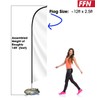 FFN Barber Feather Flag Kit with Cross-Base and Weight-Donut, Outdoor